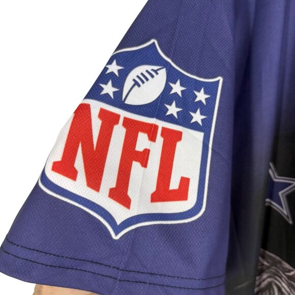 Vintage Dallas Cowboys Graphic Tee 5XL Skull in a Cap Showing Middle Finger - Picture 10 of 11